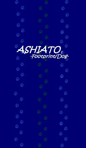 ASHIATO-Footprint Dog- Deep Blueの着せ替えメイン画像