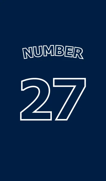 [LINE着せ替え] Number 27の画像1