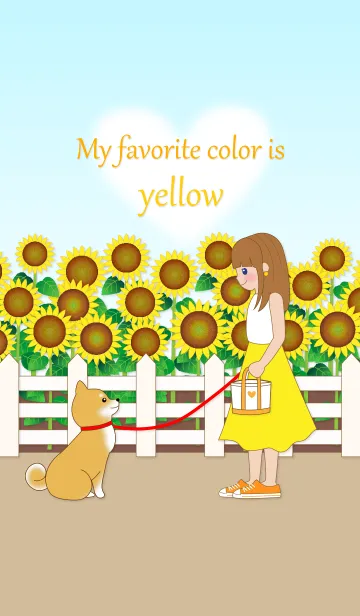 [LINE着せ替え] My favorite color is yellowの画像1