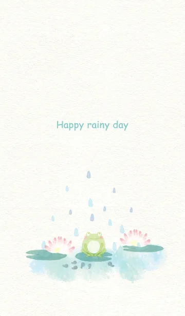 [LINE着せ替え] 雨の日のカエルの画像1
