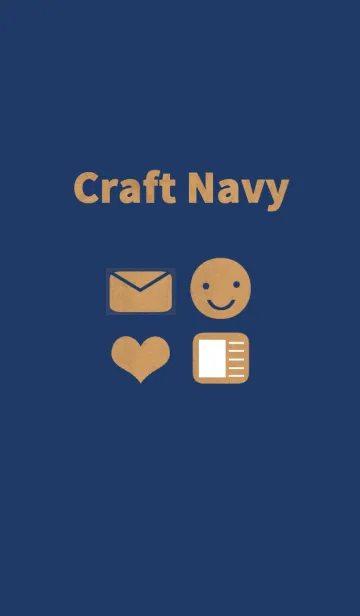 [LINE着せ替え] Craft Navyの画像1