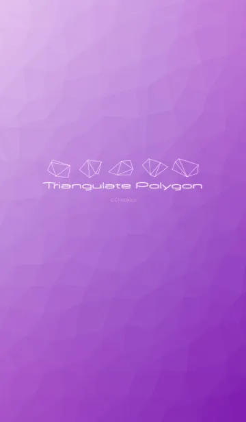 [LINE着せ替え] Triangulate Polygon - Purpleの画像1