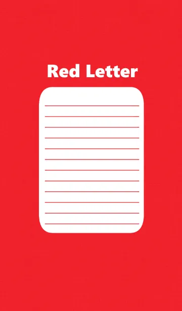 [LINE着せ替え] Red letterの画像1