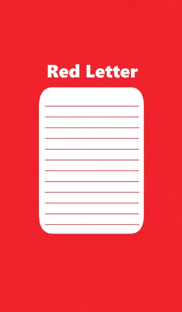 Red letterの着せ替えメイン画像