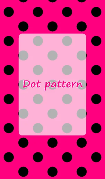 Dot pattern pink and blackの着せ替えメイン画像