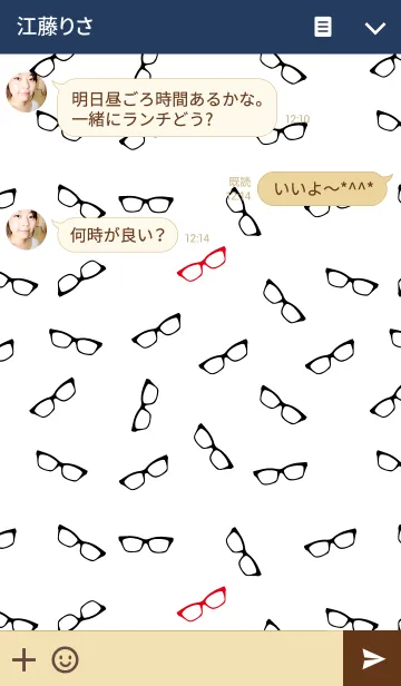 [LINE着せ替え] メガネ好きの画像3