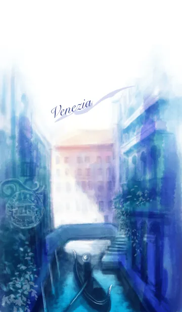 [LINE着せ替え] 青い風景（ベネチア）の画像1