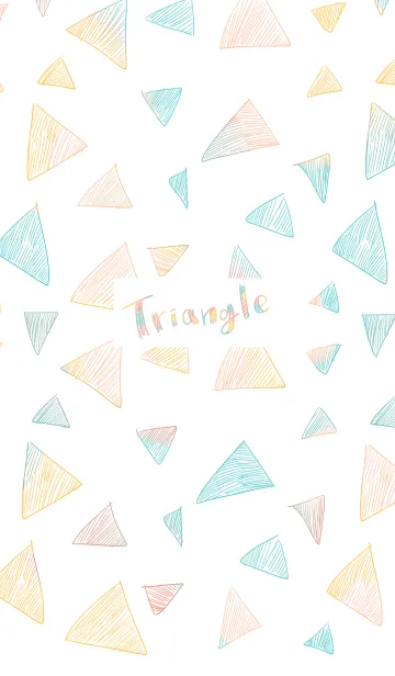 [LINE着せ替え] △モチーフ(ぴんく×みずいろ)の画像1