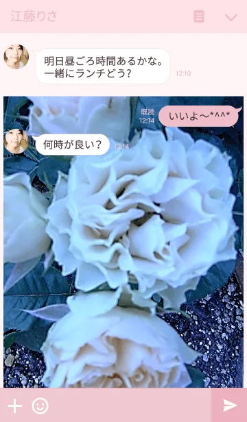 [LINE着せ替え] My garden, My rose_Antique laceの画像3