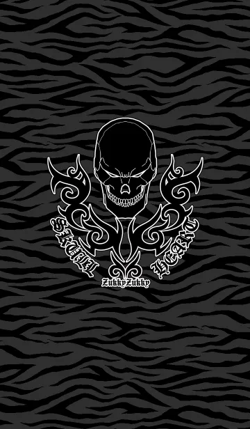 SKULLHEART2 ZEBRA BLACKの着せ替えメイン画像