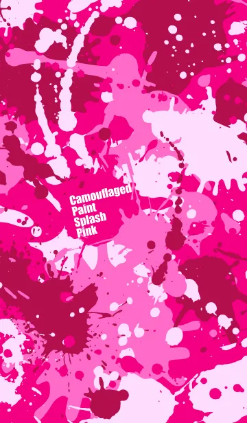 迷彩ペイント スプラッシュ ピンクのline着せ替え 画像 情報など