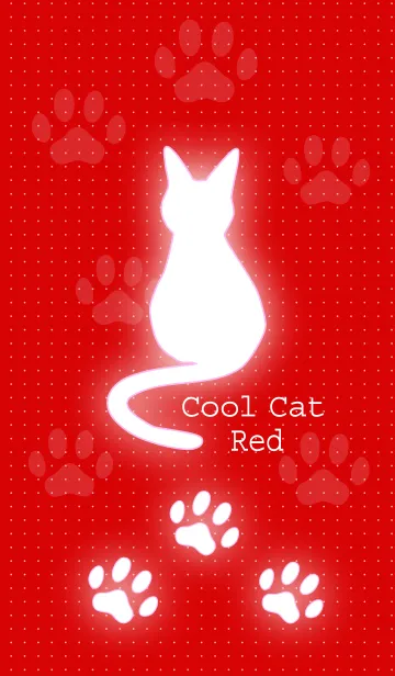 [LINE着せ替え] Cool cat redの画像1