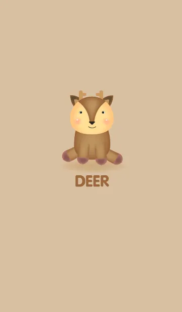 [LINE着せ替え] Simple deer theme v.2の画像1