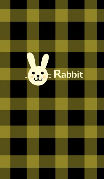 [LINE着せ替え] ウサギさんとチェック2の画像1