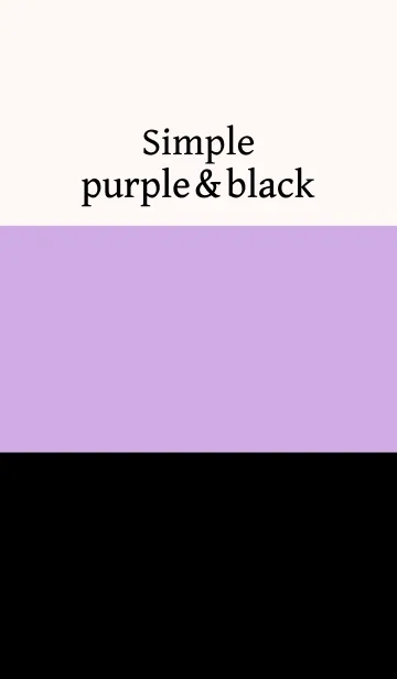 [LINE着せ替え] Simple purple ＆ black.の画像1