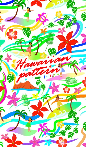 [LINE着せ替え] Hawaiian patternの画像1