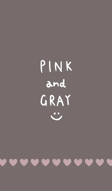 [LINE着せ替え] くすみピンクとグレー3の画像1