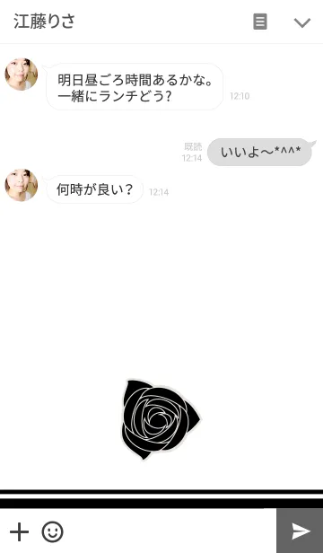 [LINE着せ替え] Black Rose.の画像3