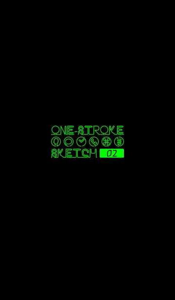 [LINE着せ替え] ONE-STROKE SKETCH 02の画像1