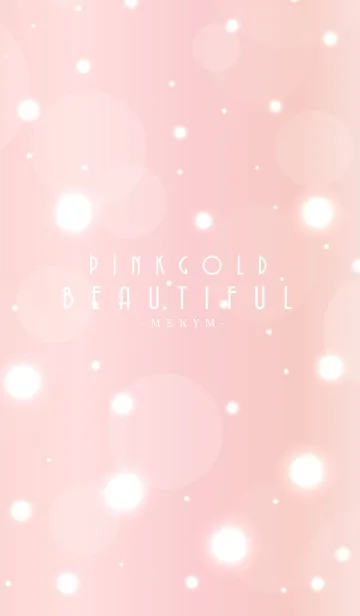 [LINE着せ替え] BEAUTIFUL -PINK GOLD-の画像1