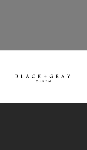 [LINE着せ替え] BLACK+GRAYの画像1
