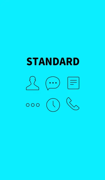 STANDARD - BLACK ＆ FLUORESCENT BLUEの着せ替えメイン画像