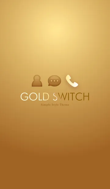 [LINE着せ替え] Gold Switch ゴールドスイッチの画像1