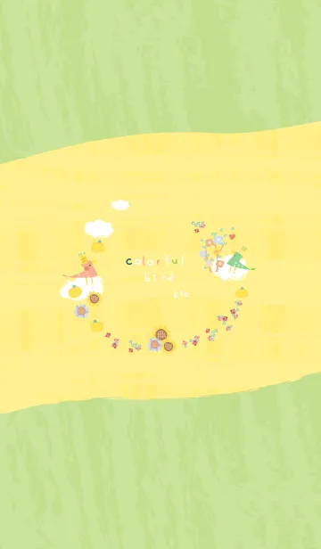 [LINE着せ替え] colorful bird kio 3の画像1