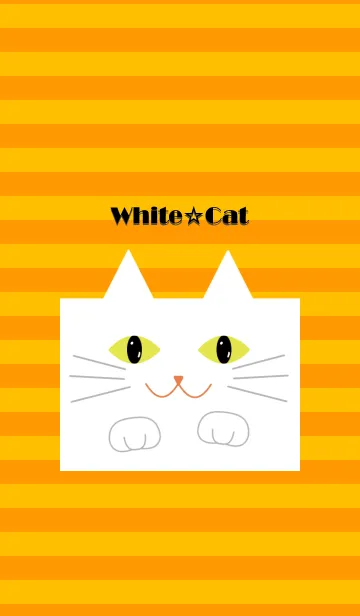 [LINE着せ替え] White☆catの画像1