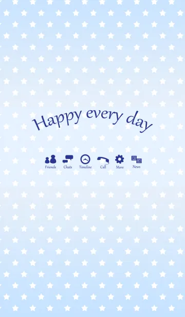 [LINE着せ替え] シンプルでかわいい星の画像1