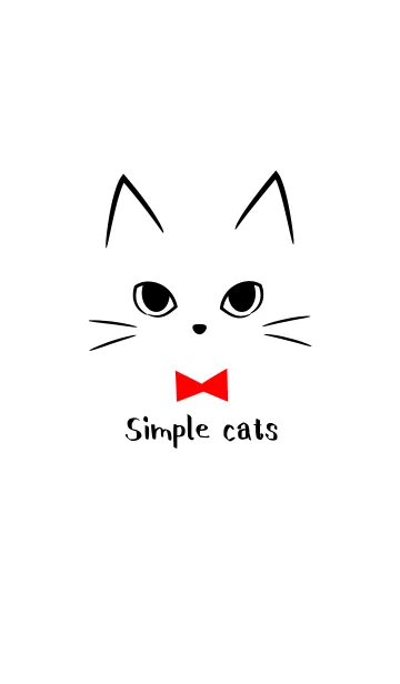 [LINE着せ替え] Simple cats.の画像1