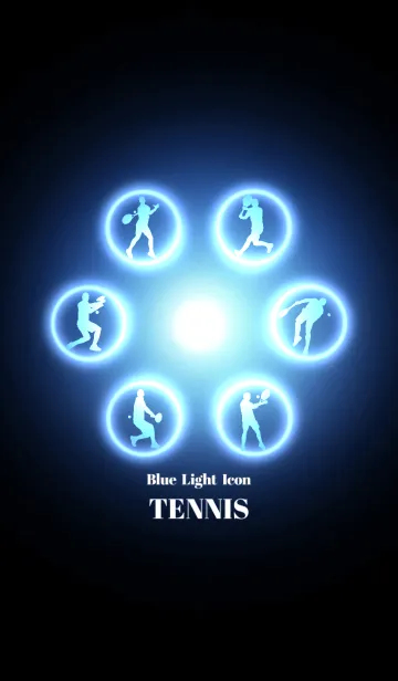 [LINE着せ替え] Blue Light Icon TENNISの画像1