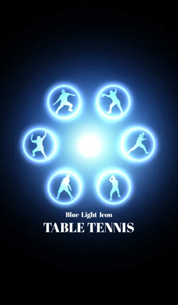 [LINE着せ替え] Blue Light Icon TABLE TENNISの画像1