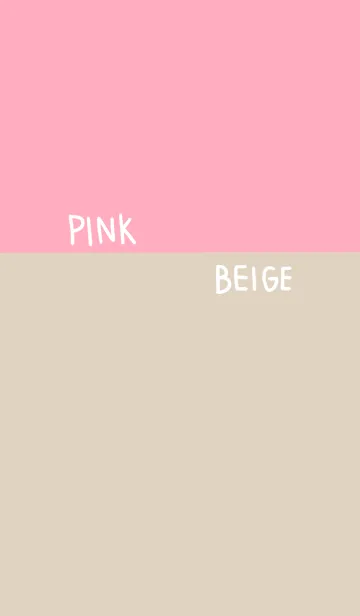 [LINE着せ替え] ピンクとベージュの画像1