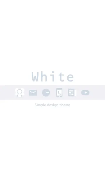 [LINE着せ替え] シンプルなホワイトの画像1