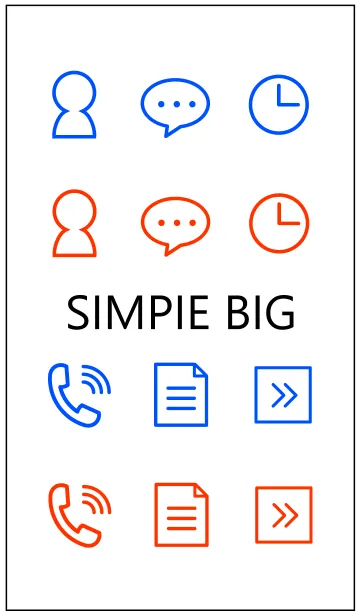 [LINE着せ替え] SIMPIE BIGの画像1