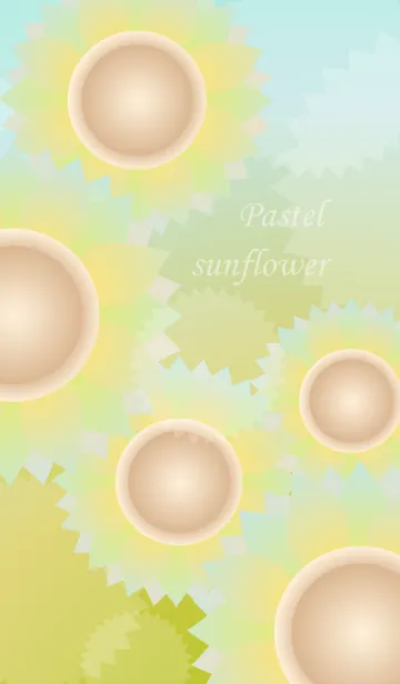[LINE着せ替え] Pastel sunflowerの画像1