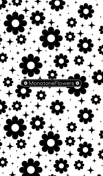 MonotoneFlowersのLINE着せ替え
