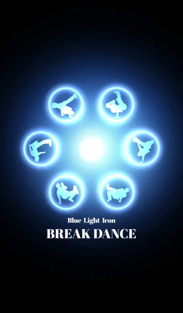 [LINE着せ替え] Blue Light Icon BREAK DANCEの画像1