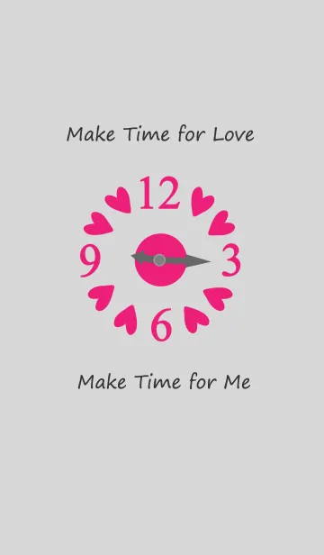 [LINE着せ替え] Make time for love_Pinkの画像1