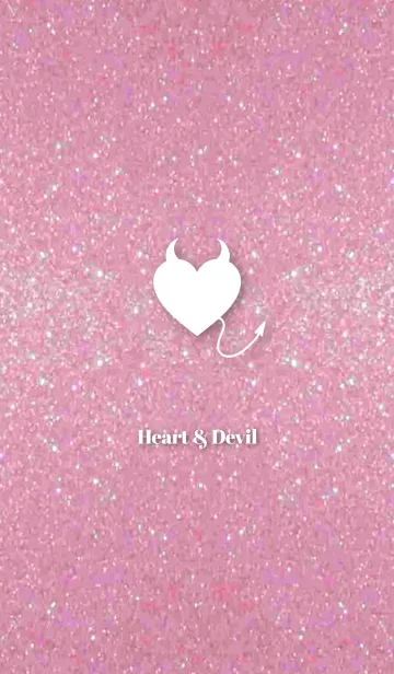 [LINE着せ替え] Pink Lame Heart ＆ Devilの画像1