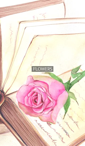 [LINE着せ替え] water color flowers_187の画像1