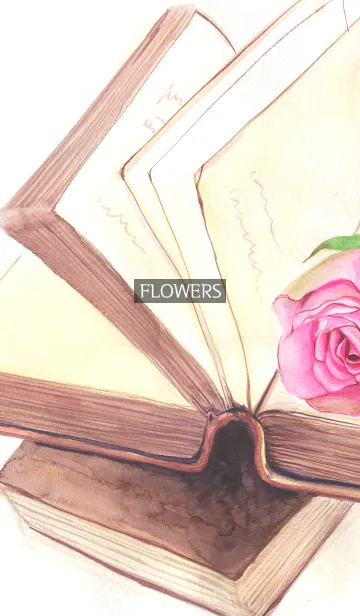 [LINE着せ替え] water color flowers_186の画像1