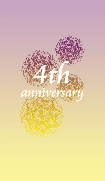 4th anniversaryの着せ替えメイン画像