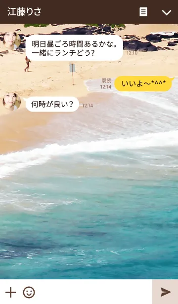 [LINE着せ替え] パラダイス ビーチ-28の画像3