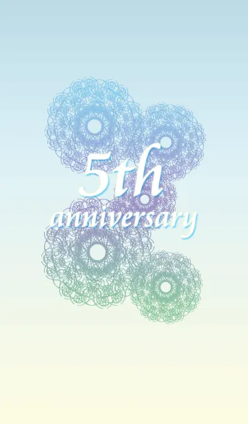 [LINE着せ替え] 5th anniversaryの画像1