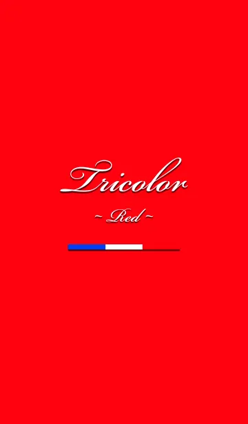 [LINE着せ替え] Tricolore -Red-の画像1