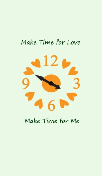 [LINE着せ替え] Make time for love_Orangeの画像1