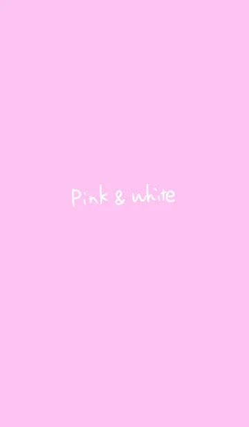 Pink＆Whiteの着せ替えメイン画像