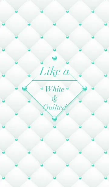 [LINE着せ替え] Like a - White ＆ Quilted #Muscatの画像1
